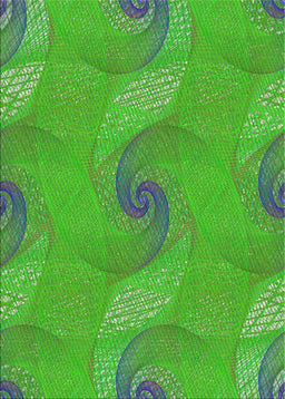 Machine Washable Transitional Neon Green Rug, wshpat1640