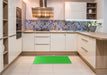 Patterned Lime Green Rug in a Kitchen, pat1641grn