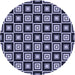 Square Machine Washable Transitional Night Blue Rug in a Living Room, wshpat1642blu