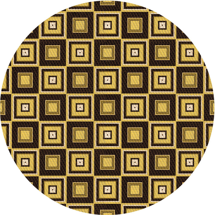 Square Machine Washable Transitional Yellow Rug in a Living Room, wshpat1642org