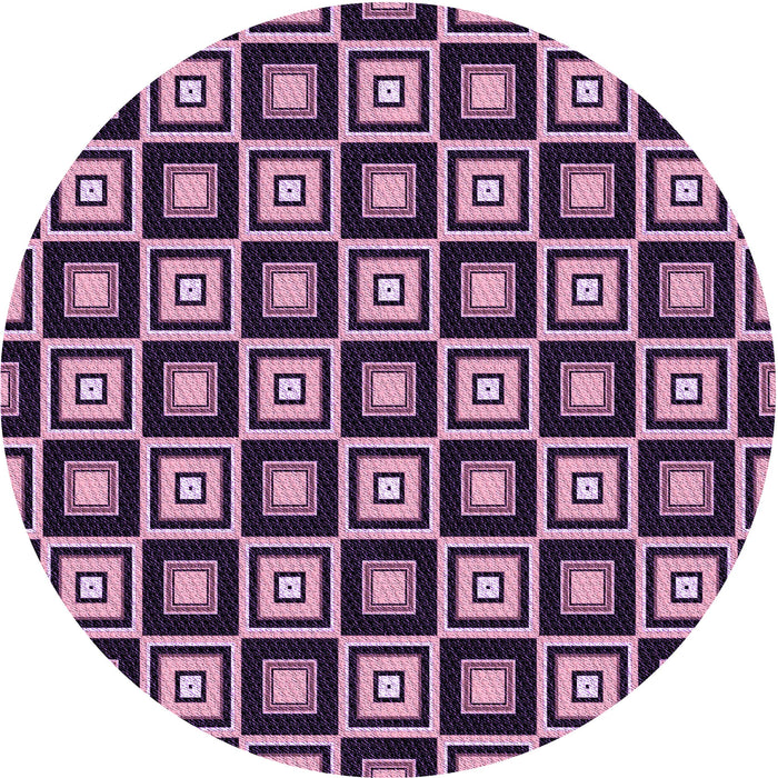 Square Machine Washable Transitional Deep Purple Rug in a Living Room, wshpat1642pur