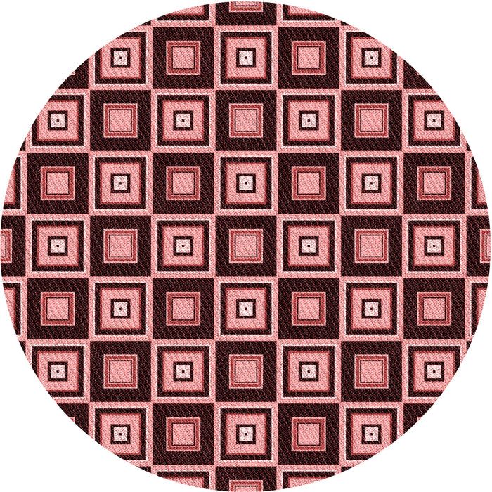 Square Machine Washable Transitional Pastel Red Pink Rug in a Living Room, wshpat1642rd