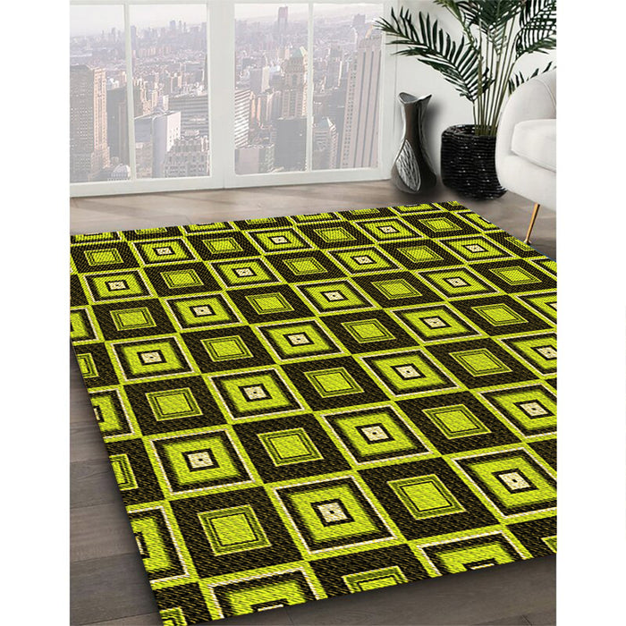 Machine Washable Transitional Midnight Gray Rug in a Family Room, wshpat1642yw