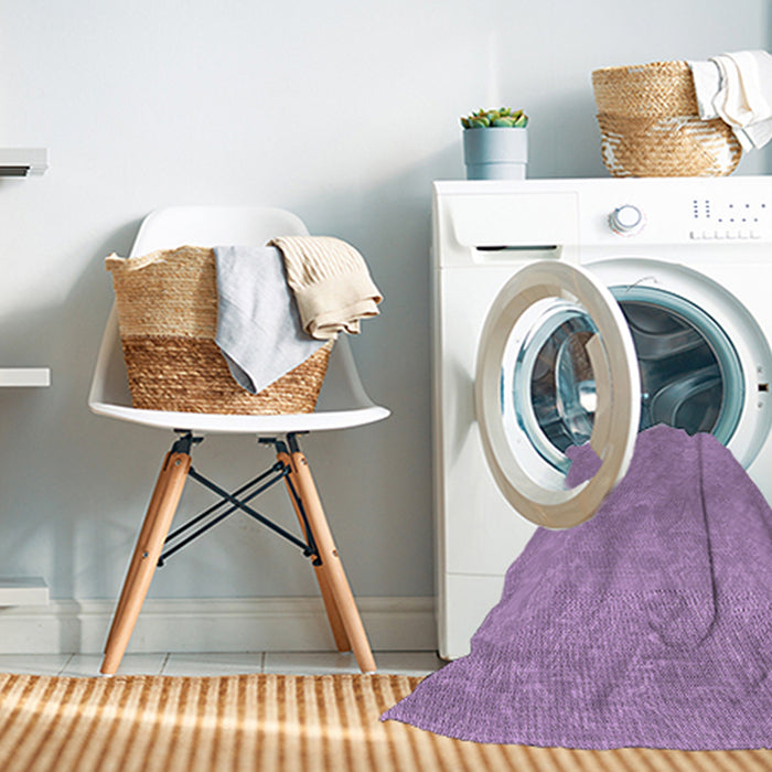 Machine Washable Transitional Violet Purple Rug in a Washing Machine, wshpat1643pur