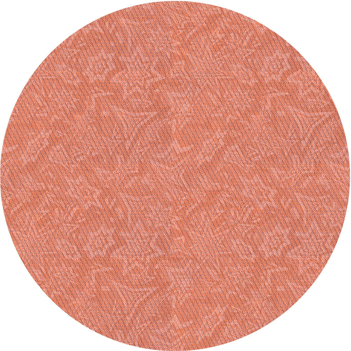 Square Machine Washable Transitional Orange Red Orange Rug in a Living Room, wshpat1643rd