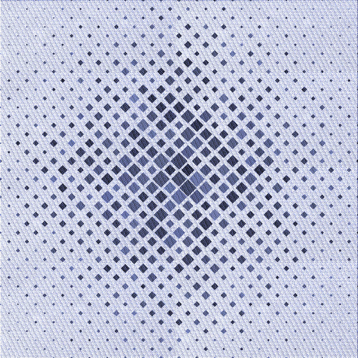 Round Machine Washable Transitional Lavender Blue Rug, wshpat1644blu
