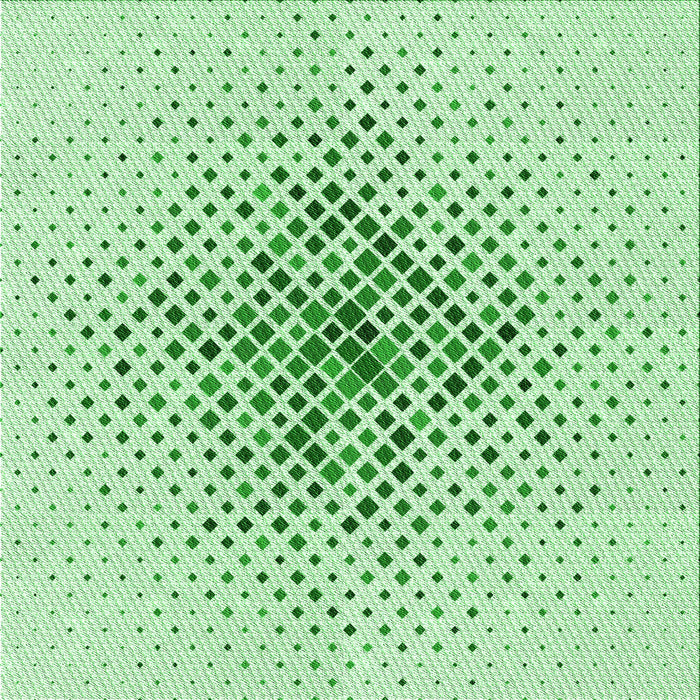 Round Machine Washable Transitional Mint Green Rug, wshpat1644grn
