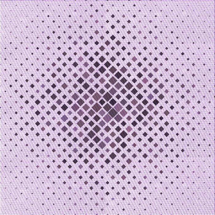 Round Machine Washable Transitional Lilac Purple Rug, wshpat1644pur
