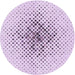 Square Machine Washable Transitional Lilac Purple Rug in a Living Room, wshpat1644pur