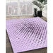 Machine Washable Transitional Lilac Purple Rug in a Family Room, wshpat1644pur