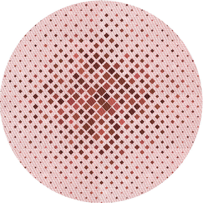Square Machine Washable Transitional Pink Rug in a Living Room, wshpat1644rd