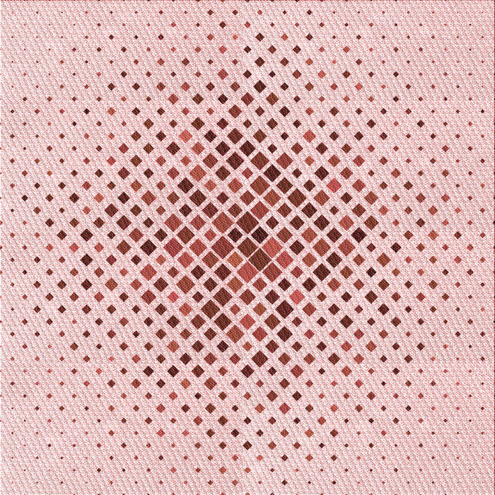 Round Machine Washable Transitional Pink Rug, wshpat1644rd