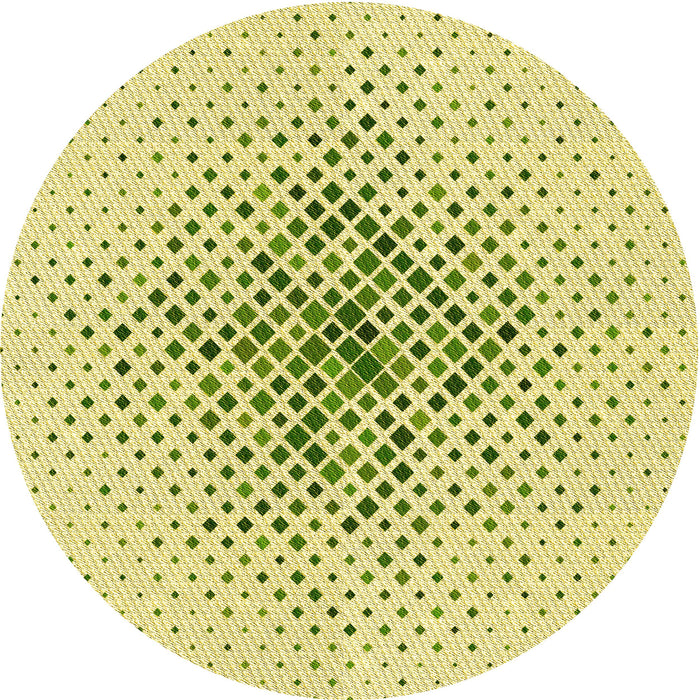 Square Machine Washable Transitional Green Rug in a Living Room, wshpat1644yw
