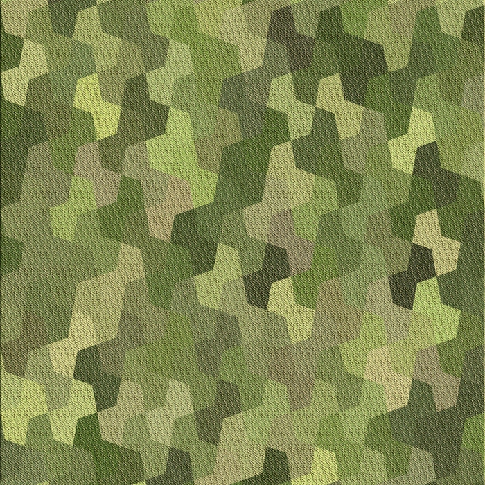Patterned Fern Green Rug, pat1645brn