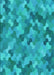 Patterned Aqua Cyan Blue Rug, pat1645lblu