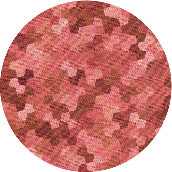 Square Patterned Red Rug, pat1645rd