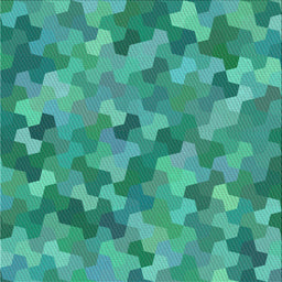 Square Patterned Turquoise Green Novelty Rug, pat1645