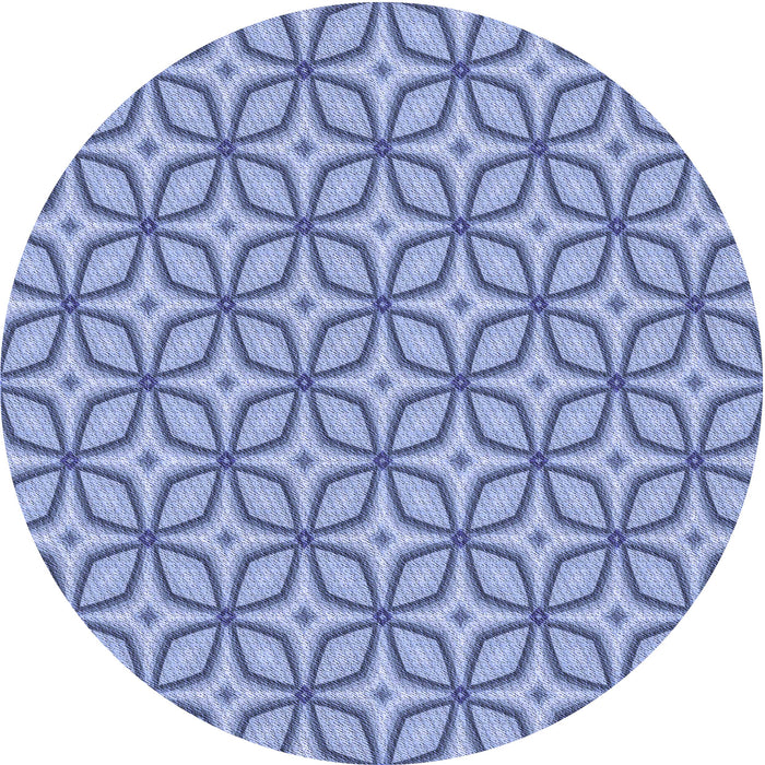 Square Patterned Jeans Blue Rug, pat1646blu