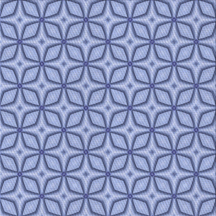 Round Machine Washable Transitional Jeans Blue Rug, wshpat1646blu