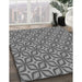 Patterned Gray Rug in Family Room, pat1646gry