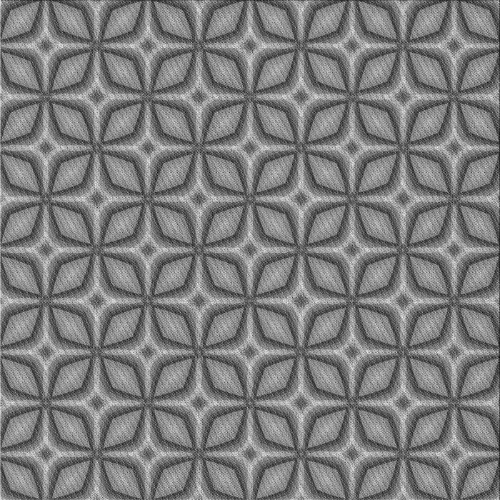 Round Patterned Gray Rug, pat1646gry