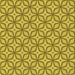 Round Patterned Dark Yellow Green Rug, pat1646org