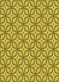 Machine Washable Transitional Dark Yellow Green Rug, wshpat1646org