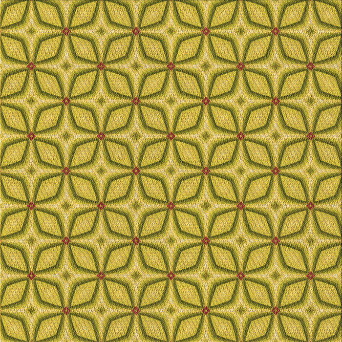 Round Machine Washable Transitional Dark Yellow Green Rug, wshpat1646org