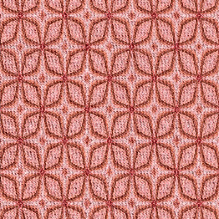 Patterned Fire Red Rug, pat1646rd