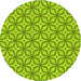 Square Patterned Dark Lime Green Rug, pat1646yw