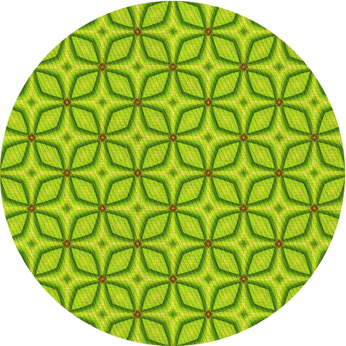 Square Machine Washable Transitional Dark Lime Green Rug in a Living Room, wshpat1646yw
