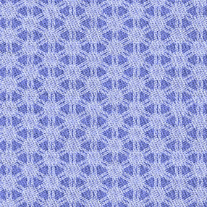 Round Patterned Light Slate Blue Rug, pat1647blu