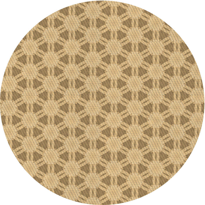 Square Patterned Cinnamon Brown Rug, pat1647brn