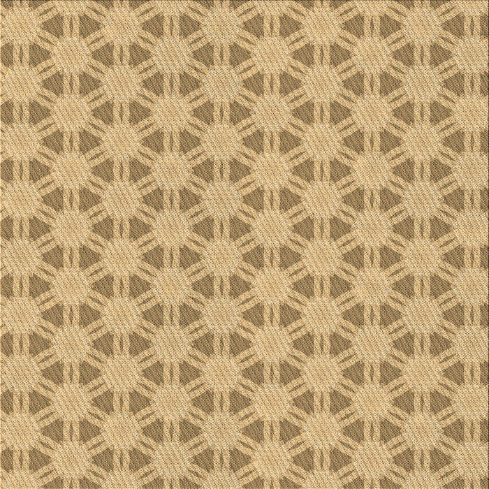 Round Patterned Cinnamon Brown Rug, pat1647brn
