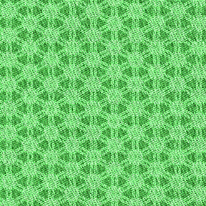Round Patterned Neon Green Rug, pat1647grn