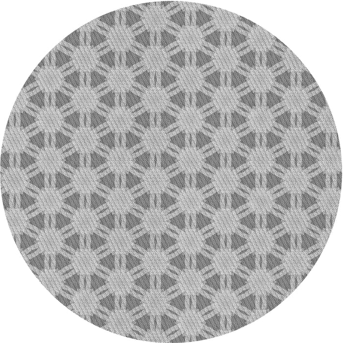 Square Patterned Gray Rug, pat1647gry