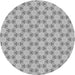 Square Patterned Gray Rug, pat1647gry