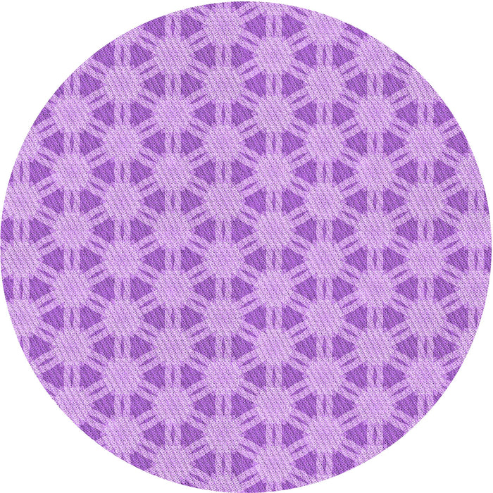 Square Patterned Pastel Purple Pink Rug, pat1647pur