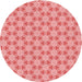 Square Patterned Pastel Pink Rug, pat1647rd