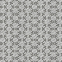 Square Patterned Silver Gray Novelty Rug, pat1647