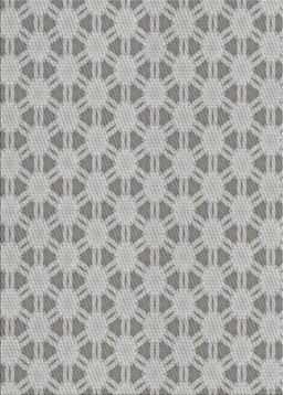 Patterned Silver Gray Novelty Rug, pat1647