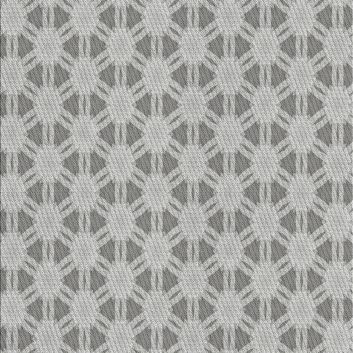 Patterned Silver Gray Novelty Rug, pat1647