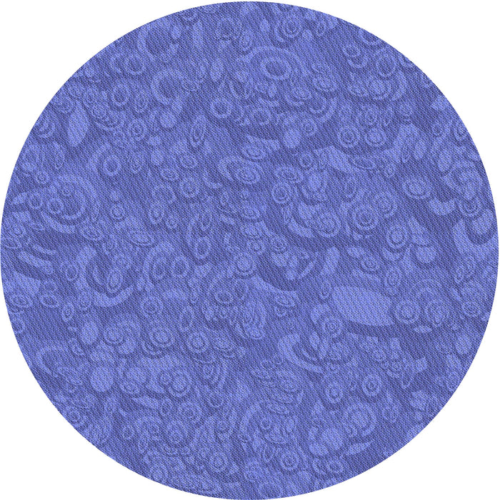 Square Patterned Sky Blue Rug, pat1648blu