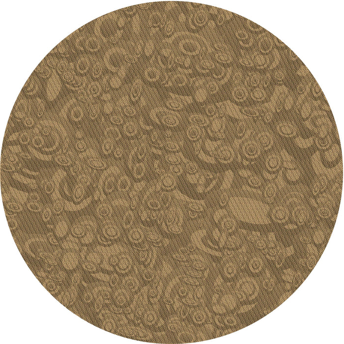 Square Patterned Saddle Brown Rug, pat1648brn