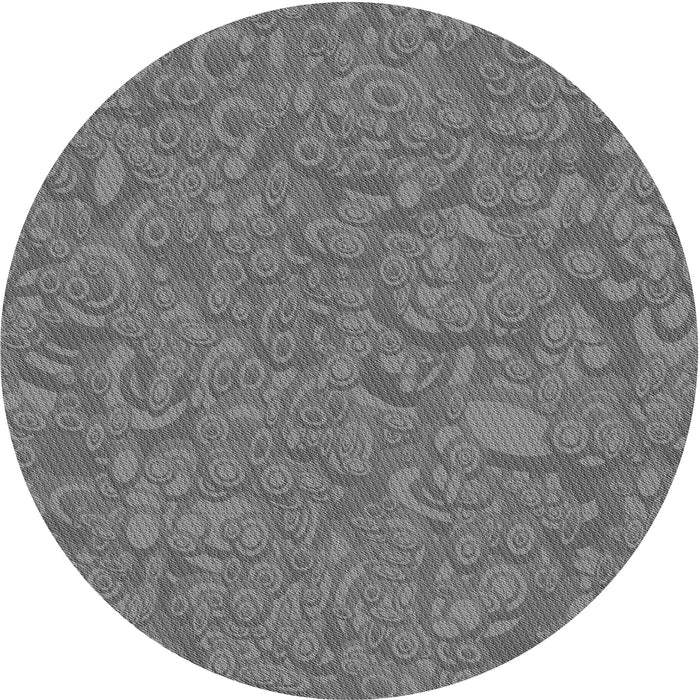 Square Patterned Carbon Gray Rug, pat1648gry