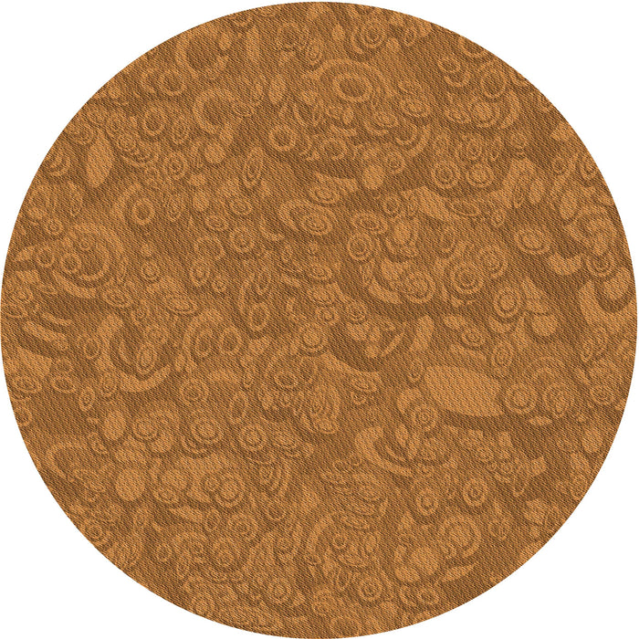 Square Patterned Neon Orange Rug, pat1648org