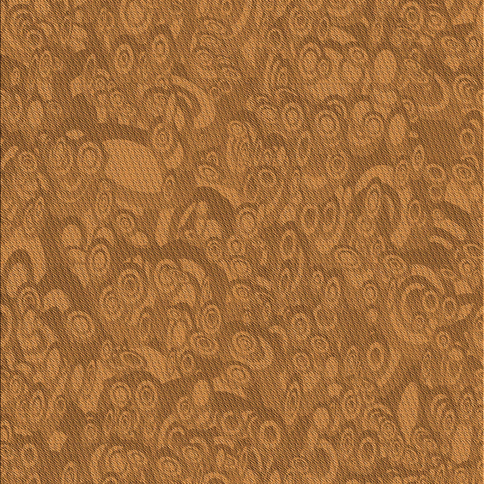 Patterned Neon Orange Rug, pat1648org