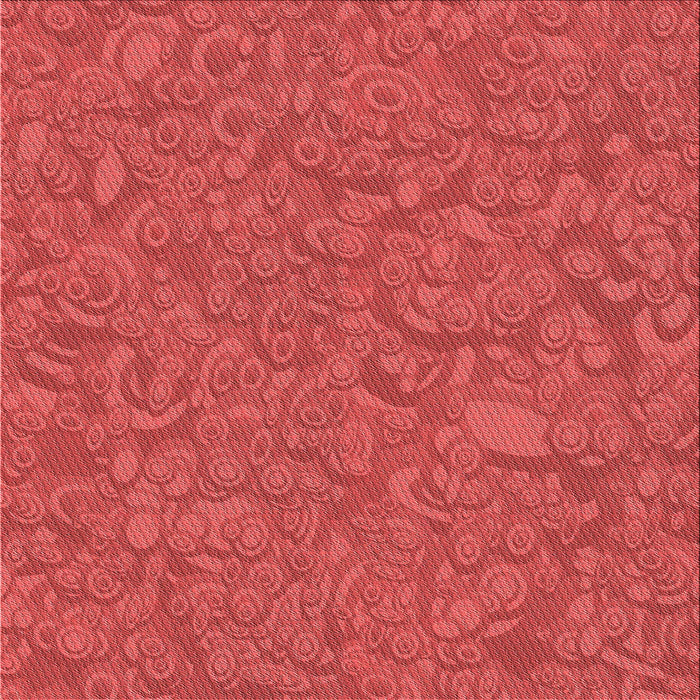 Round Patterned Red Rug, pat1648rd