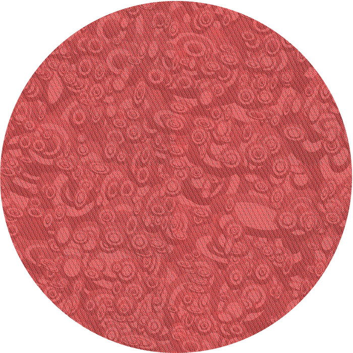 Square Patterned Red Rug, pat1648rd