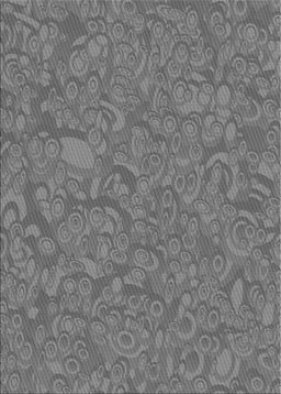 Patterned Dark Gray Novelty Rug, pat1648